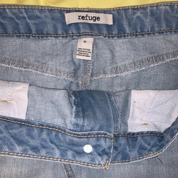 Light Washed Distressed Jean Skirt/ Medium - Picture 3 of 3